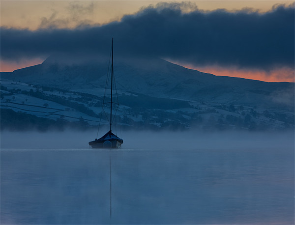 Boat on Llyn Tegid Picture Board by Rory Trappe
