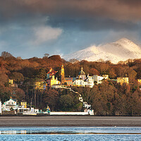 Buy canvas prints of Portmeirion in winter by Rory Trappe