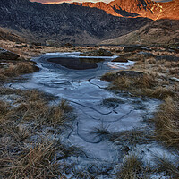 Buy canvas prints of Snowdon and the frozen pond by Rory Trappe