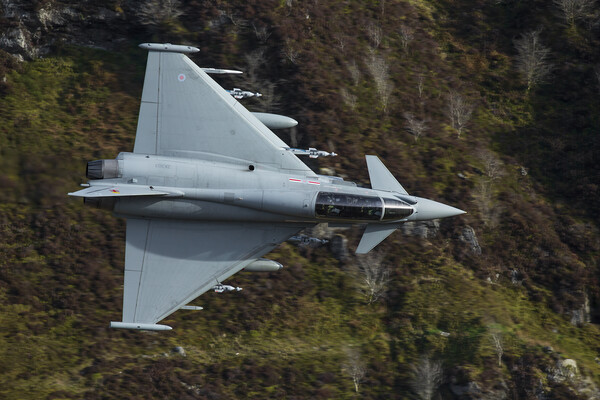 RAF Typhoon through the Cad gap Picture Board by Rory Trappe