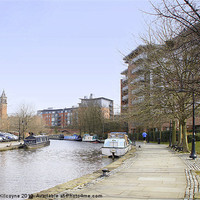 Buy canvas prints of Canalside Living by Jacqui Kilcoyne