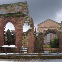 Buy canvas prints of Ruined Remains, Chester by Jacqui Kilcoyne