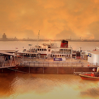 Buy canvas prints of Mersey Ferry by Jacqui Kilcoyne