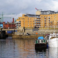 Buy canvas prints of Boats at Clarence Dock. by Jacqui Kilcoyne