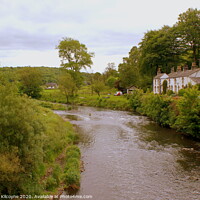 Buy canvas prints of  By the River Calder. by Jacqui Kilcoyne