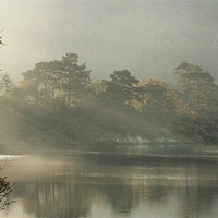 Buy canvas prints of Sunrays on Rydal by Irene Burdell