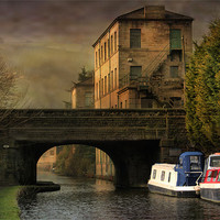 Buy canvas prints of Rochdale Canal Hebden by Irene Burdell