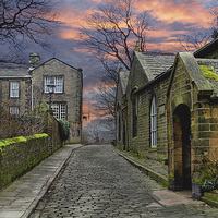 Buy canvas prints of Parsonage and School House by Irene Burdell