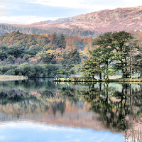 Buy canvas prints of   Rydal Water . by Irene Burdell