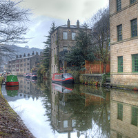 Buy canvas prints of Rochdale Canal by Irene Burdell