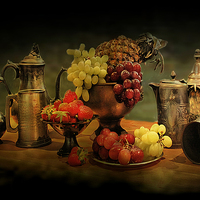 Buy canvas prints of  Still life of Fruit. by Irene Burdell