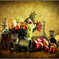 Buy canvas prints of  Vinatge style still life . by Irene Burdell