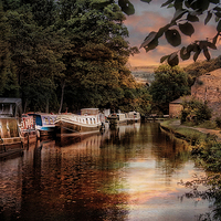 Buy canvas prints of  Rochadale Canal . by Irene Burdell