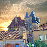 Buy canvas prints of  The Chateau by Irene Burdell