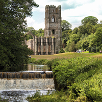 Buy canvas prints of Fountains Abbey. by Irene Burdell