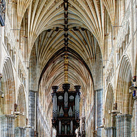 Buy canvas prints of Exeter Cathedral . by Irene Burdell
