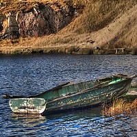 Buy canvas prints of Abandoned boat. by Irene Burdell