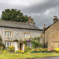 Buy canvas prints of Downham Cottages  by Irene Burdell