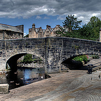 Buy canvas prints of The Pack Horse Bridge . by Irene Burdell