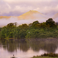 Buy canvas prints of Mist over the mountains . by Irene Burdell