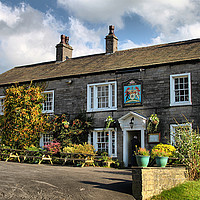Buy canvas prints of The Asherton Arms , Downham Lancashire  by Irene Burdell