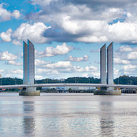 Buy canvas prints of Pont Jacques Chaban-Delmas by Irene Burdell