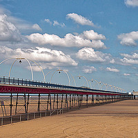 Buy canvas prints of Southport Pier UK by Irene Burdell