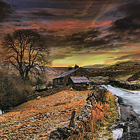 Buy canvas prints of The Dales uk by Irene Burdell
