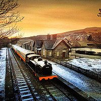 Buy canvas prints of Hawes Station. by Irene Burdell