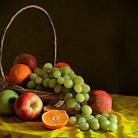 Buy canvas prints of Still life with fruit  by Irene Burdell