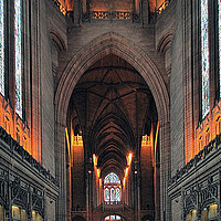 Buy canvas prints of Liverpool Anglican Cathedral Uk by Irene Burdell