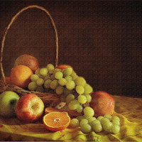 Buy canvas prints of Fruit Basket by Irene Burdell