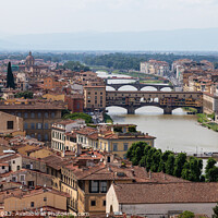 Buy canvas prints of View of Ponte Vecchio, Florence by Richie Miles