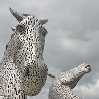 Buy canvas prints of  The Scottish Kelpies by James Hogarth
