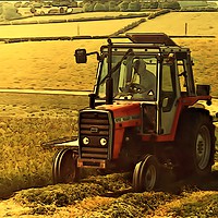 Buy canvas prints of Massey Ferguson 675 Tractor by James Hogarth