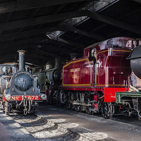 Buy canvas prints of The Engine Shed, Bluebell Railway by Steve Liptrot