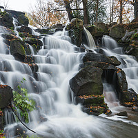 Buy canvas prints of Virginia Water cascades by Steve Liptrot