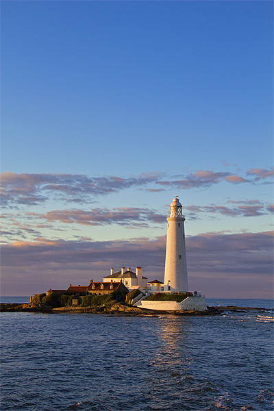 St. Marys Island and Lighthouse Picture Board by Kevin Tate