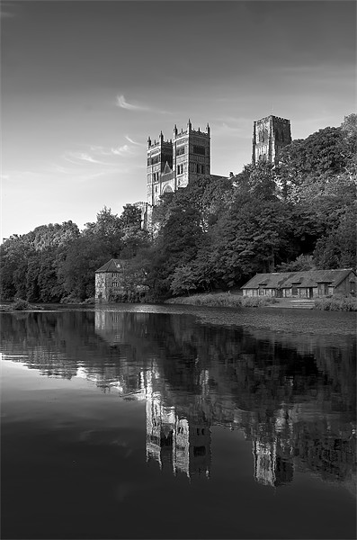 Cathedral reflection in black & white Picture Board by Kevin Tate