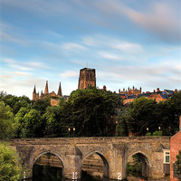 Buy canvas prints of Elvet Bridge in Early Morning Light by Kevin Tate