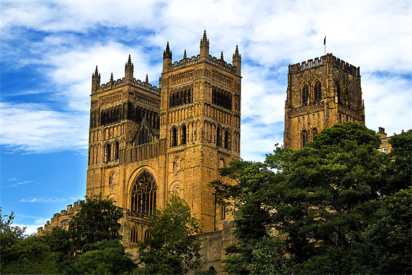 Durham Cathedral Towers Picture Board by Kevin Tate