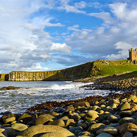 Buy canvas prints of Dunstanburgh Headland by Kevin Tate