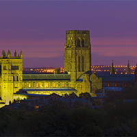 Buy canvas prints of Durham Cathedral at Night by Kevin Tate