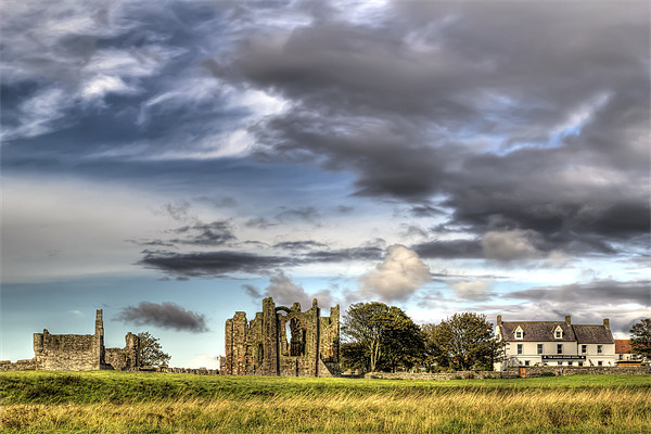 Lindisfarne Priory Picture Board by Kevin Tate