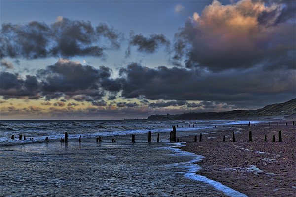 Dusk at Sandsend Picture Board by Kevin Tate