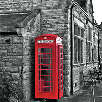 Buy canvas prints of Red Telephone Box by Kevin Tate