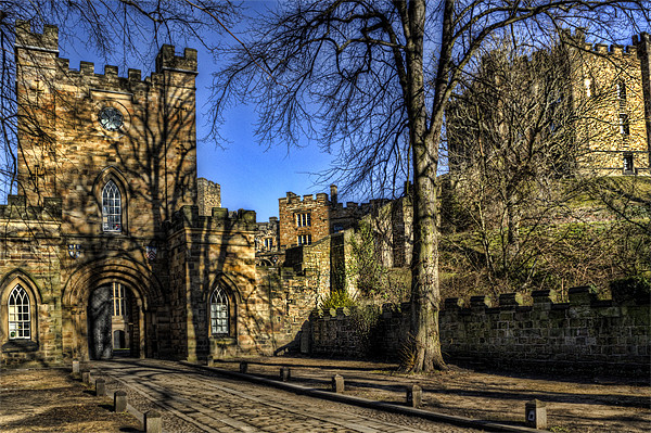 Durham Castle Entrance and Keep Picture Board by Kevin Tate