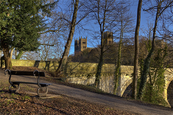 Durham Prebends Bridge and Cathedral Picture Board by Kevin Tate