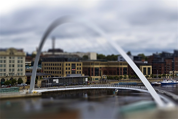 Quayside Tilt Shift Picture Board by Kevin Tate