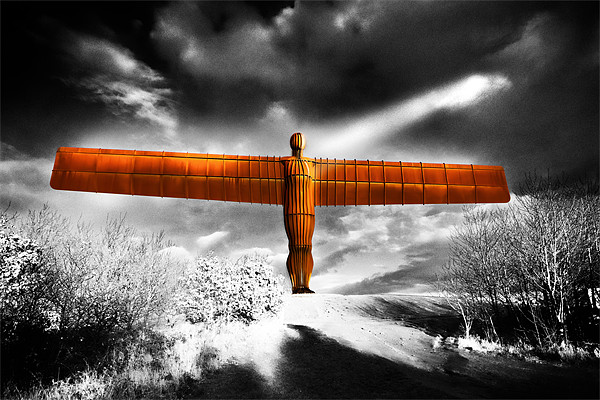 Angel of the North,highkey Picture Board by Kevin Tate